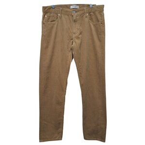 Moussy Vintage Ailey Corduroy Pants Mid-Rise Straight Leg Beige Sz 29 Minimalist